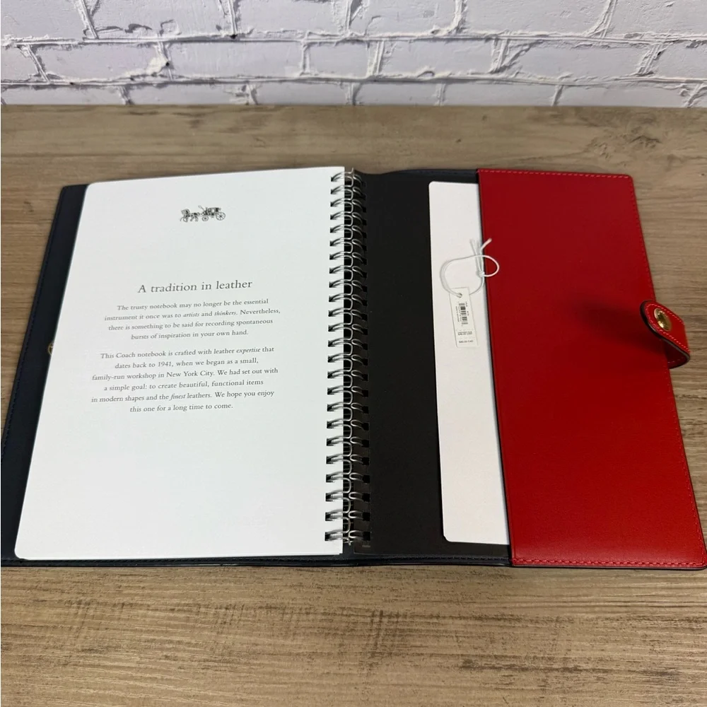 NWT Coach Notebook In Graphic with a free Planner Set